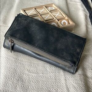 Stonewash Dark Gray Wallet/ Clutch